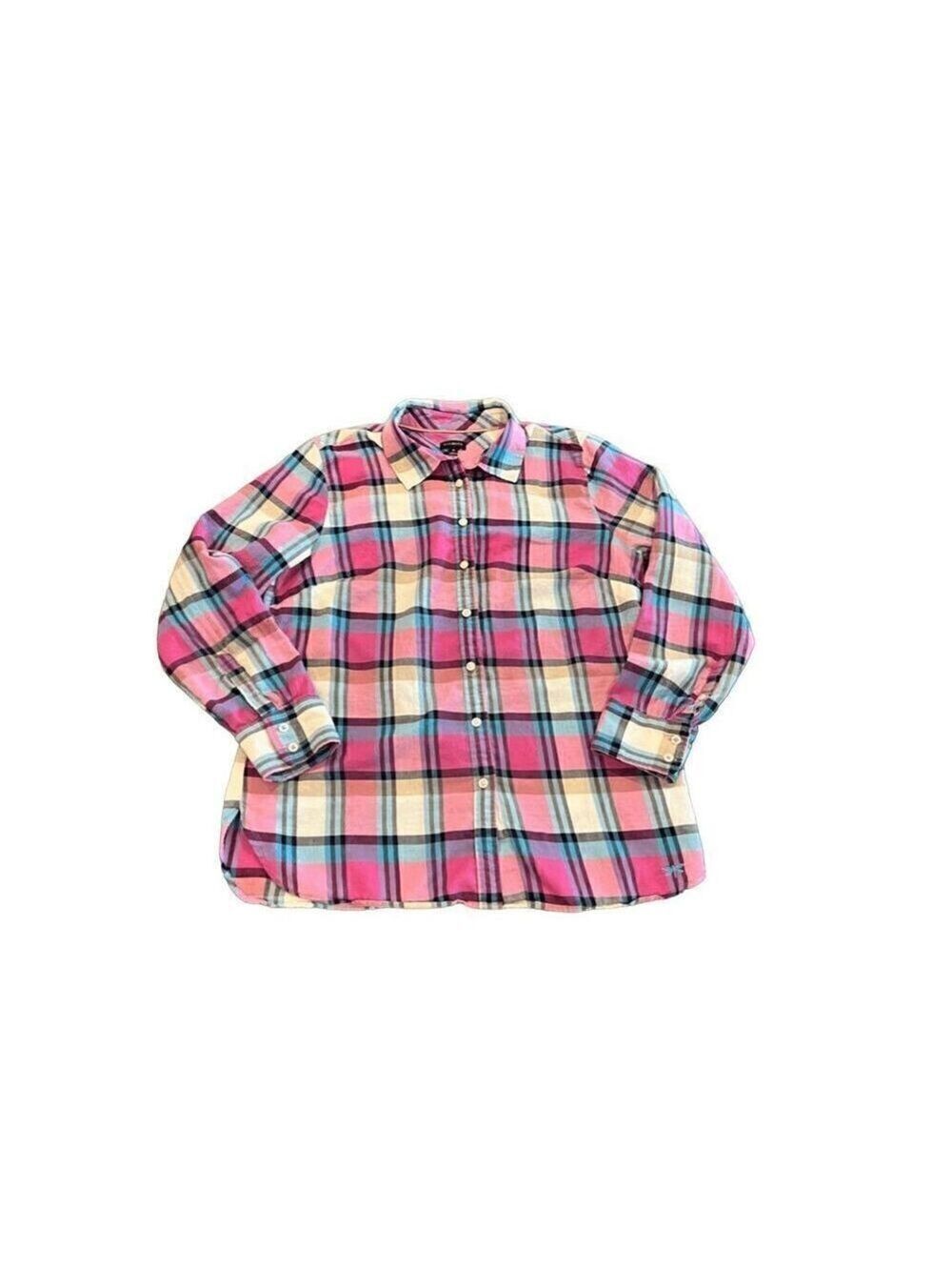 TALBOTS Plaid shirt size Medium